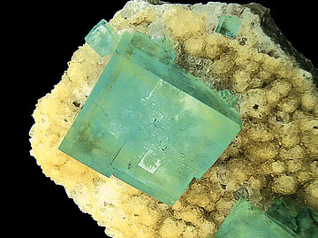 Fluorite with Quartz. 