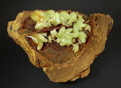 Adamite with Limonite.