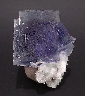 Fluorite with Quartz. bulb light