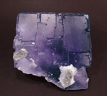 Fluorite with Quartz. bulb light