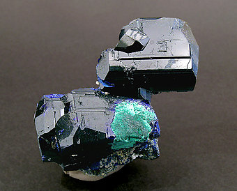 Azurite with Malachite. Side