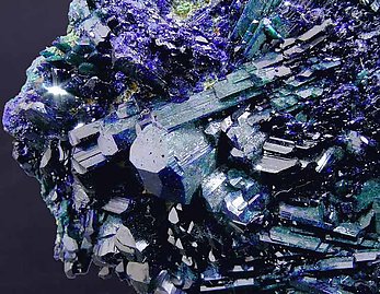 Azurite with Malachite. 