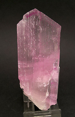 Spodumene (variety kunzite). Rear