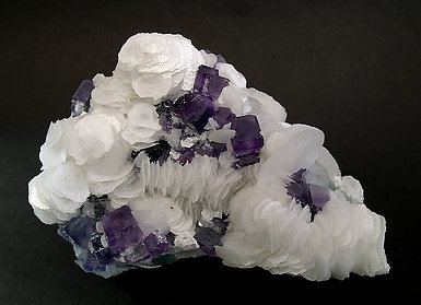 Fluorite with Calcite.