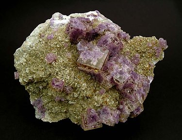 Fluorite on Dolomite. 