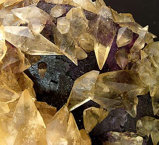 Fluorite with Calcite. 