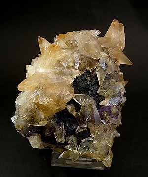 Fluorite with Calcite.