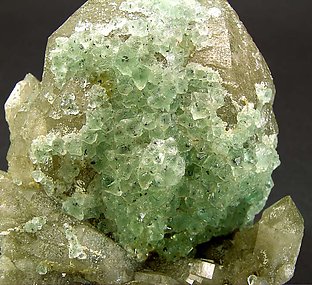 Fluorite on Quartz. 