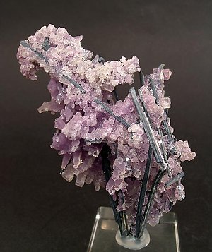 Fluorite with Stibnite.