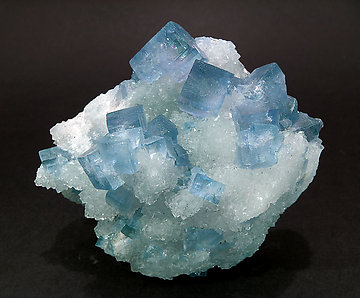 Fluorite on Quartz.