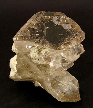 Quartz (variety smoky and gwindel).