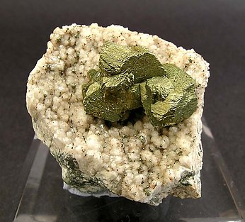 Chalcopyrite with Quartz. 