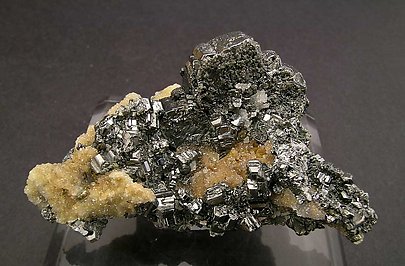 Twinned Bournonite with Quartz.