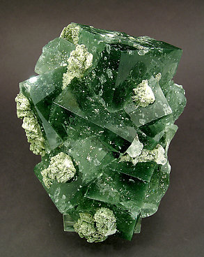 Fluorite with Pyrite and Calcite.