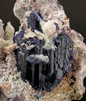 Azurite with Cerussite. 