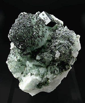 Babingtonite with Prehnite.