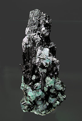 Fluorite on Schorl.