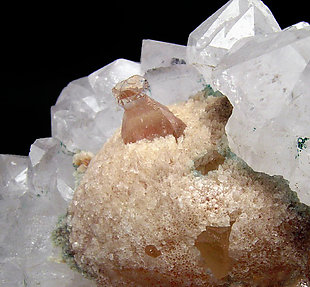 Fluorite on Quartz. 