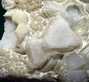 Quartz after Octahedral Fluorite. 