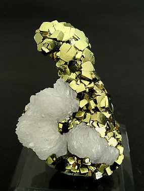 Pyrite with Calcite.