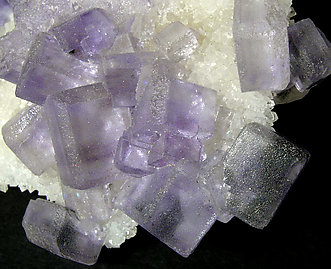 Fluorite on Quartz. 