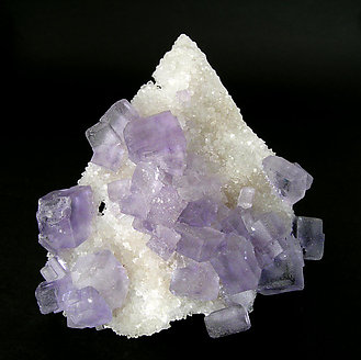 Fluorite on Quartz. 