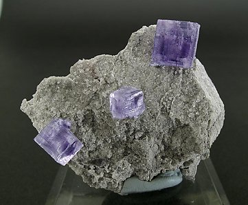 Fluorite on Quartz.