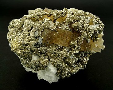 Fluorite with Pyrite and Baryte. 