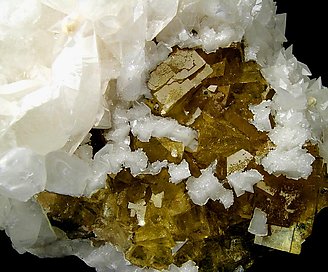 Calcite with Fluorite and Baryte. 