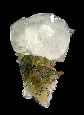 Calcite with Fluorite. 