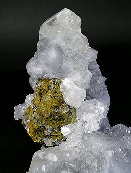 Calcite with Fluorite. 