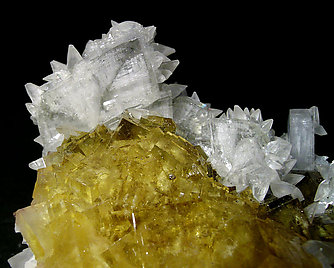 Fluorite with Baryte and Calcite. 