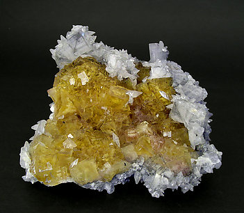 Fluorite with Baryte and Calcite. 