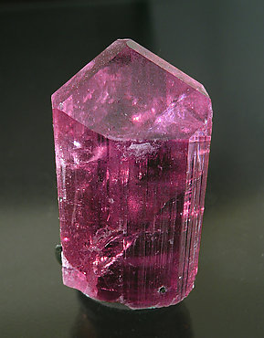 Elbaite (variety rubellite). Front