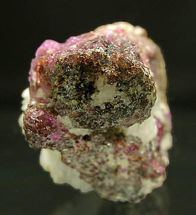 Painite with Corundum (variety ruby). Top