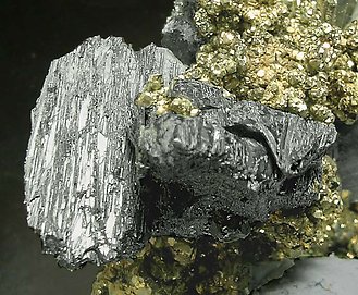 Andorite with Pyrite and Zinkenite. 