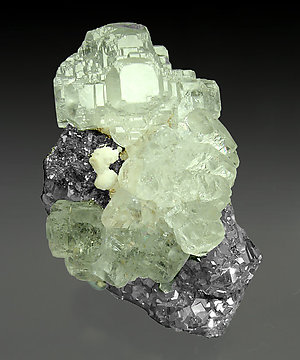 Fluorite with Galena, Arsenopyrite and Calcite. 