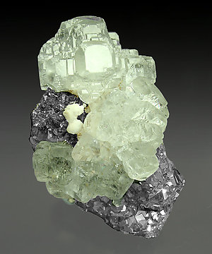 Fluorite with Galena, Arsenopyrite and Calcite.