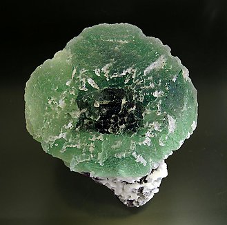 Fluorite with Calcite. 