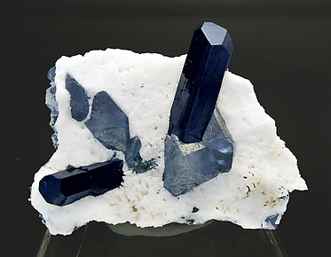 Neptunite with Benitoite and Natrolite.