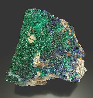 Linarite with Brochantite.