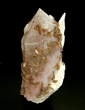 Eosphorite on Quartz with Feldspar. Side