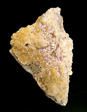 Zanazziita manganesífera con Kosnarita y Albita. Vista frontal