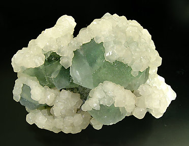 Fluorite with Calcite. 