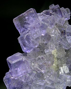 Fluorite with Quartz. 