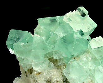 Fluorite with Calcite. 