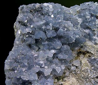 Blue Quartz with Magnesioriebeckite inclusions. 