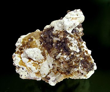 Hemimorphite with Hydrozincite. Front