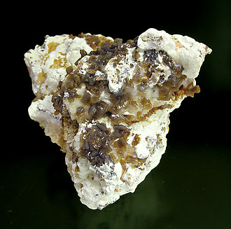 Hemimorphite with Hydrozincite. Top