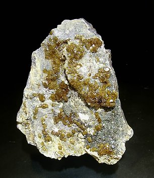 Andradite (variety topazolite) with Clinochlore.